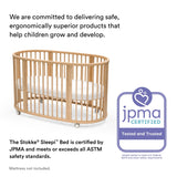 Stokke Sleepi Bed V3, Natural - Suitable for Ages 0-5 Years Old - Adjustable, Stylish & Flexible - Sturdy Beech Wood Frame