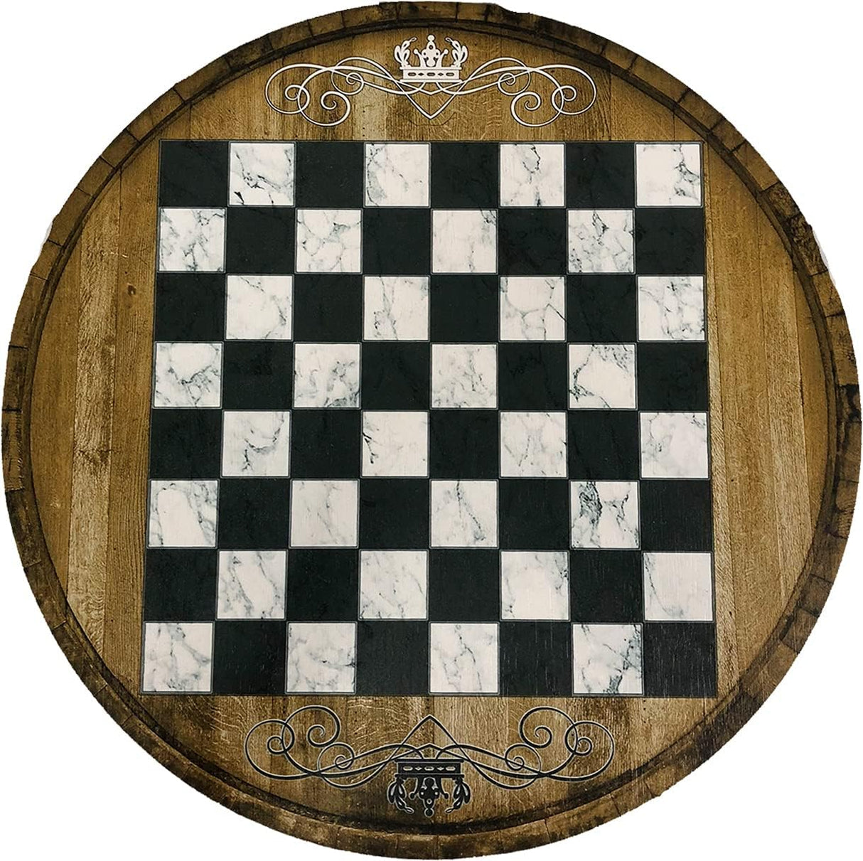 Chess Board Table Game Board Rustic Living Room Decor end Table Small Side Table