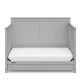 5-in-1 Convertible Crib with Drawer (Pebble Gray) – GREENGUARD Gold