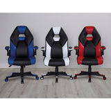 RGX Faux Leather High-Back Gaming Chair - Black/Red