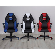 RGX Faux Leather High-Back Gaming Chair - Black/Red