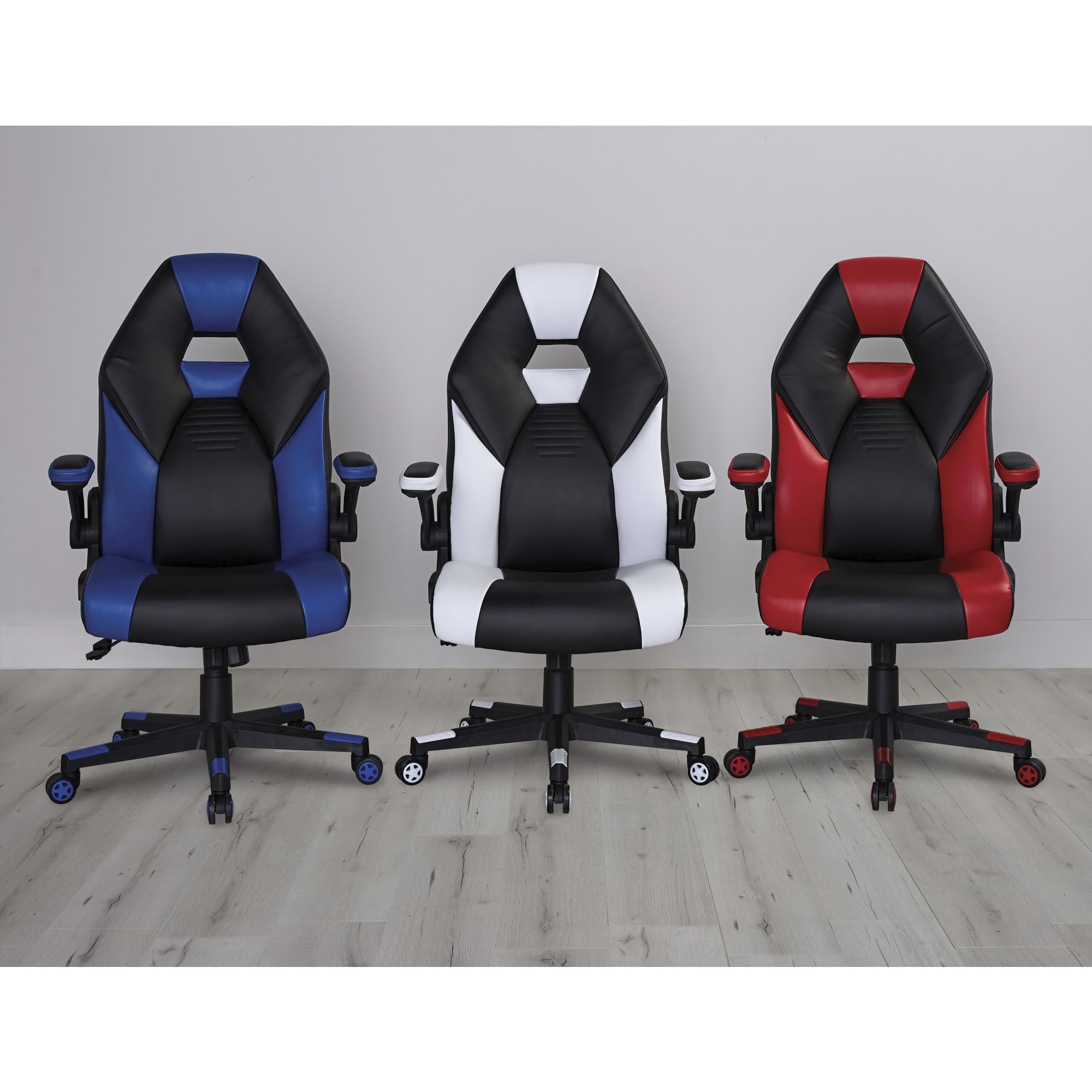 RGX Faux Leather High-Back Gaming Chair - Black/Red