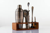 Cocktail Shaker Set, 7-Piece Bartender Kit with Stand