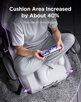 C3 Ergonomic Gaming Chair with Lumbar Support and Footrest - White