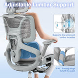 Ergonomic Mesh Office Chair with 4D Armrests and Lumbar Support