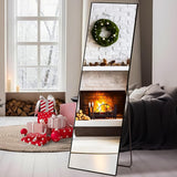 Arched Full Length Mirror 59"x16" Full Body Floor Mirror Standing Hanging or Leaning Wall