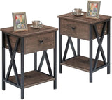 Nightstands Set of 2, Modern Bedside End Tables, Night Stands