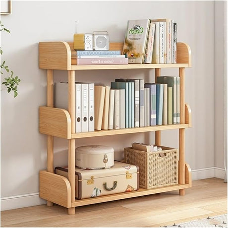 Bookshelf Storage Rack Next to The Desk Floor-Standing Multi-Layer Storage Shelf