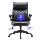 Executive Office Chair, Ergonomic Computer Desk Chair with Padded Flip-up Arm