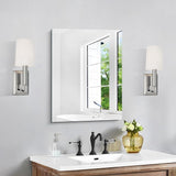 Beveled Bathroom Mirror, 36x48 Inch Large Bathroom Mirrors for Over Sink,