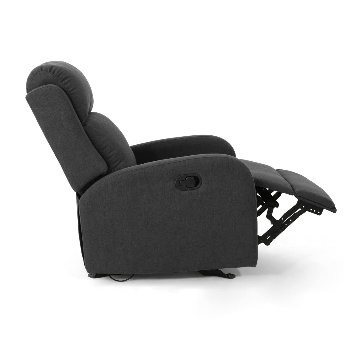 Knight Home Avaa Recliner, Dark Grey + Black