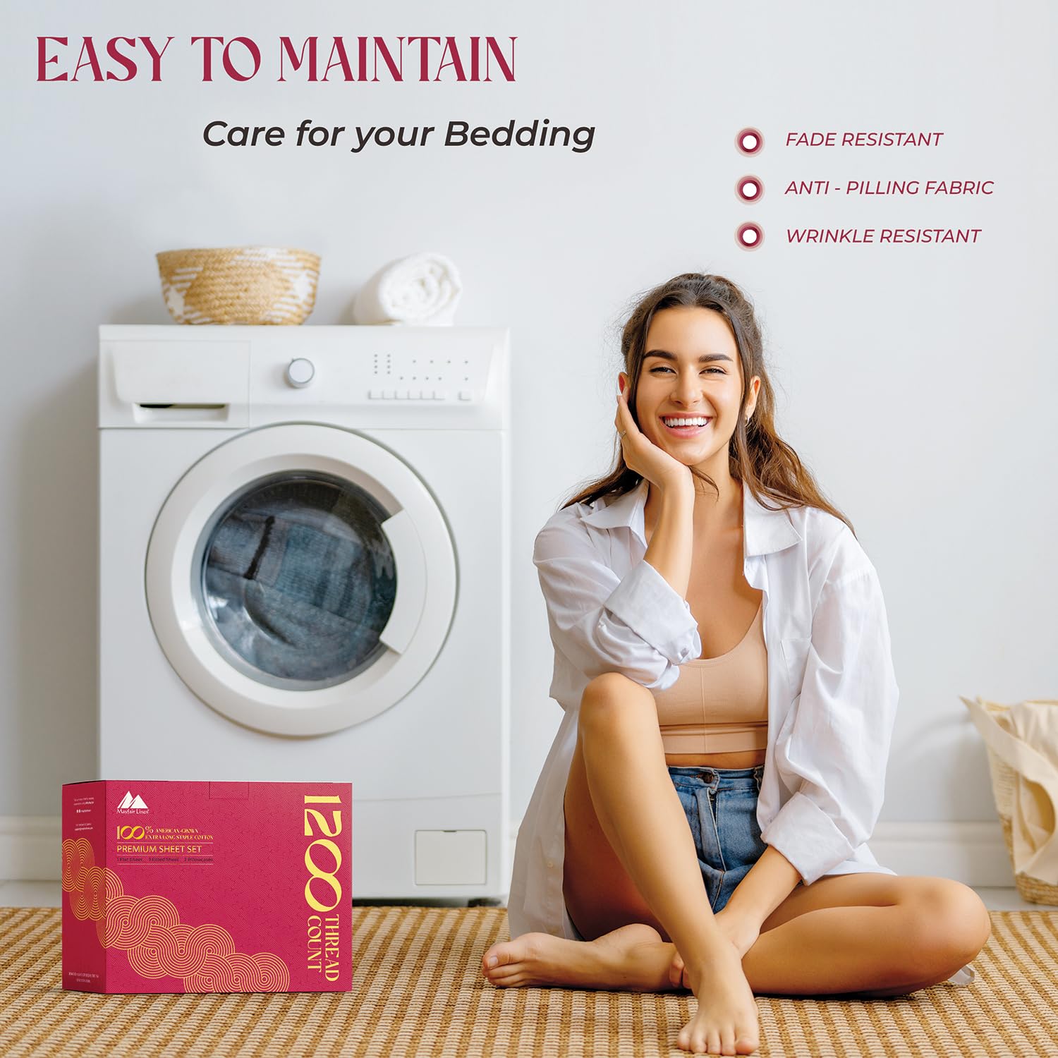 5-Star Hotel Quality 1200 Thread Count 100% Supima Cotton Sheets for