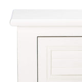 Home Collection Tate Distressed White 2-Drawer Bottom Shelf Console Table