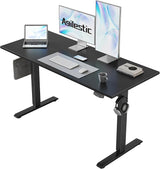 Electric Standing Desk, 48 x 24 Inches Height Adjustable Desk, Sit Stand up Desk for Work Office Home, Ergonomic Rising Computer Table with Memory Preset