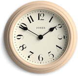 'Frieze' Wall Clock – Small Round Contemporary Classic Round Clock in Pink, with Pretty Numbers,