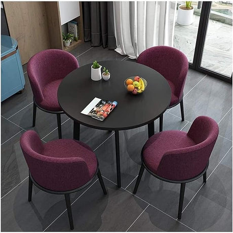 Office Conference Table Small Meeting Room Table, Round Table Space-Saving Furniture