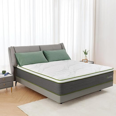 Twin Size Mattress, 10 Inch Hybrid Mattress in a Box with Individually Wrapped Pocket