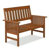 FG17319 Tioman Outdoor Hardwood Patio Furniture Mediterranean Bench with Cushion