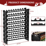 Wine Rack Freestanding Floor - 8 Tiers Wine Bottle Holder 72 Bottle Stackable Wine Rack