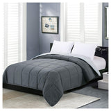 Lightweight Twin Comforter - Grey Down Alternative Comforters Twin Size Bed,