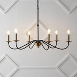 JYL7559C Wicklow 34.75" 6-Light Bohemian Farmhouse Iron LED Chandelier Modern