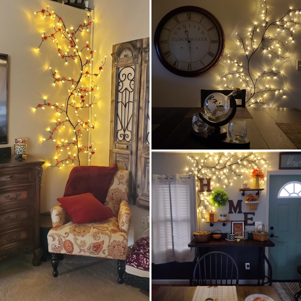 Willow Vine Lights Room Decor: 7.5Ft Home Decorations Flexible Enchanted Fairy Lights