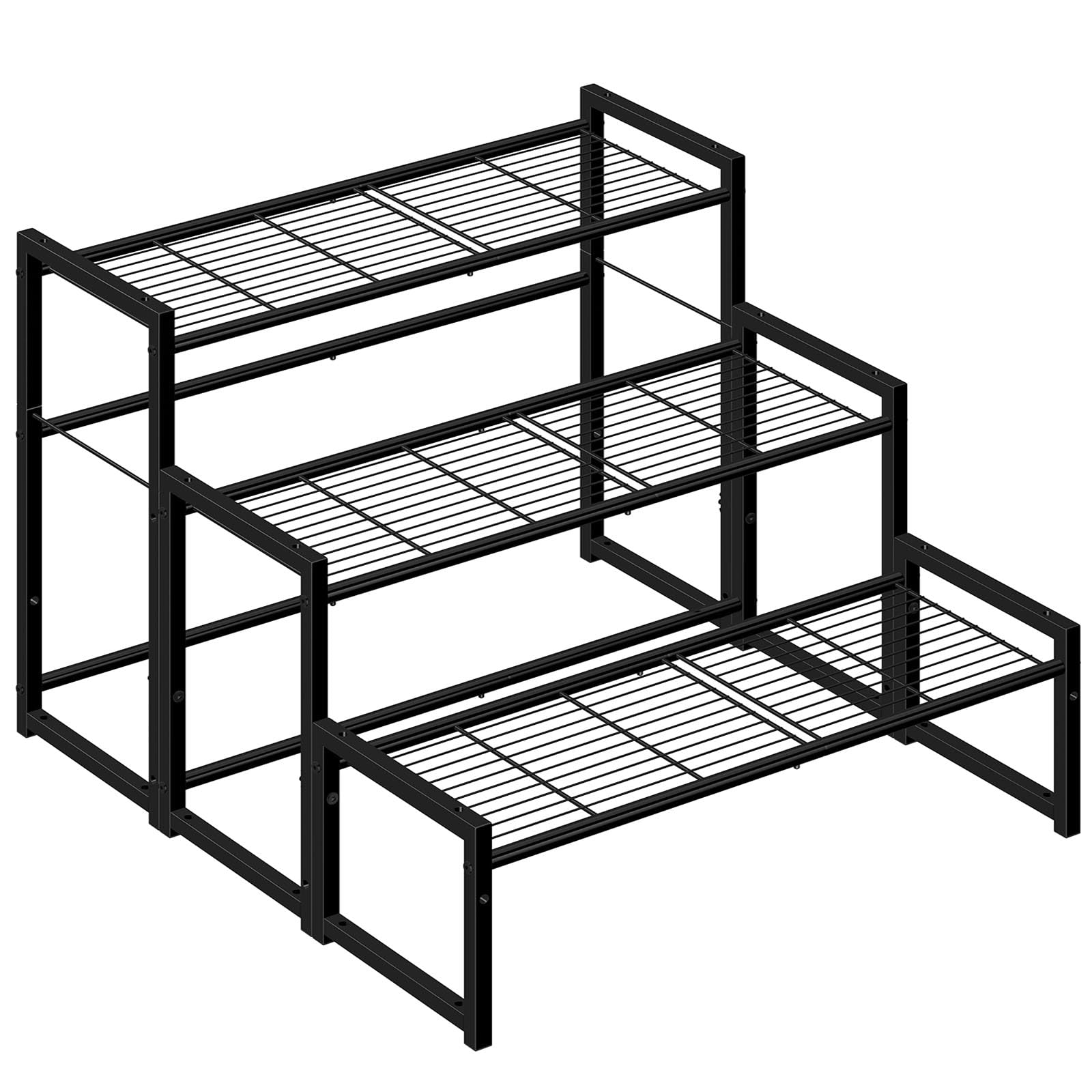 Stackable 3-Tier Metal Plant Stand – Heavy Duty & Waterproof