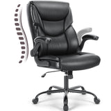 Ergonomic Executive Computer Desk Chairs with Adjustable Flip-up Armrest, Swivel