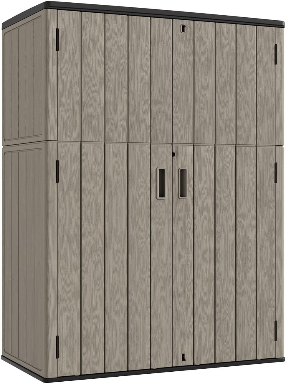 Outdoor Vertical Storage Shed,57 Cu.ft Outdoor Storage Cabinet Waterproof