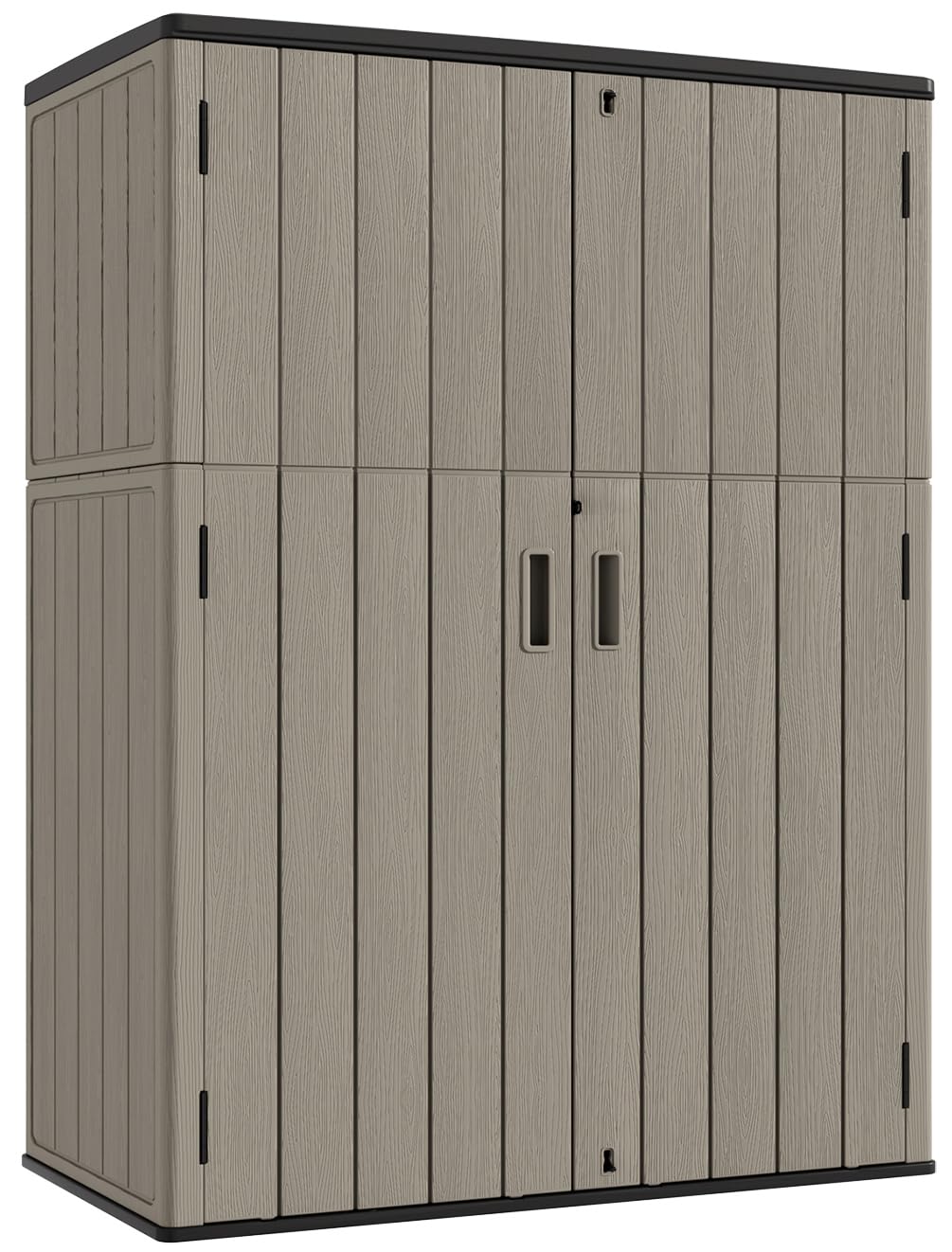 Outdoor Vertical Storage Shed,57 Cu.ft Outdoor Storage Cabinet Waterproof