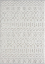 Ibiza Collection 8742 Cream 8x10 Modern Abstract Area Rug