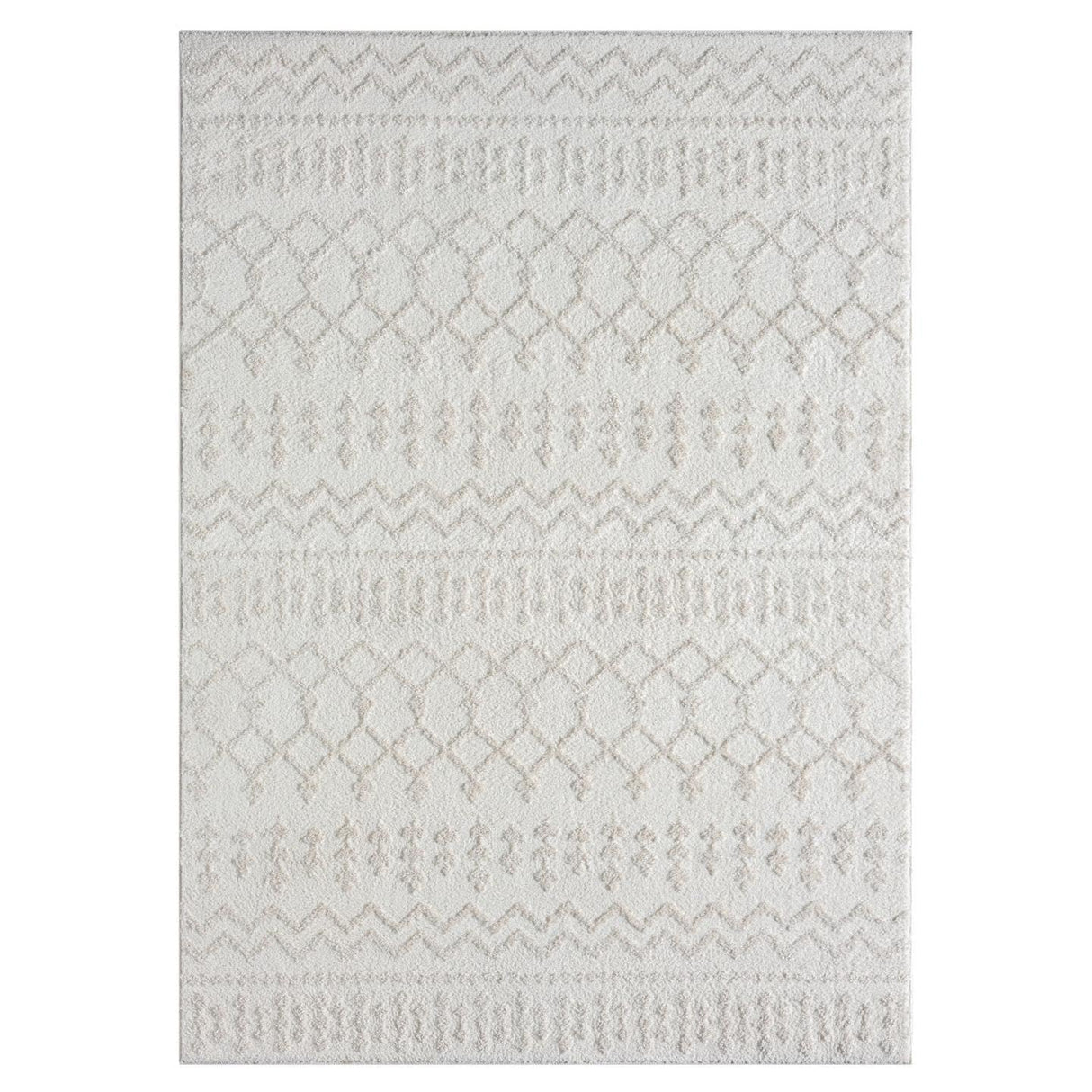 Ibiza Collection 8742 Cream 8x10 Modern Abstract Area Rug