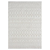 Ibiza Collection 8742 Cream 8x10 Modern Abstract Area Rug