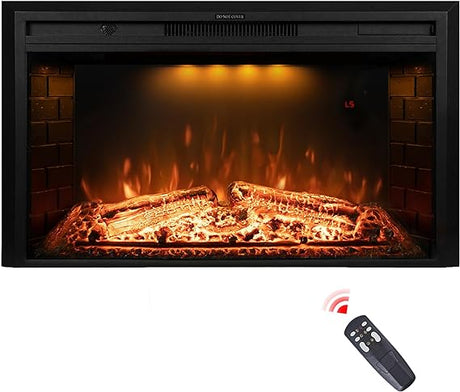 Wall Fireplace Electric with Remote Control