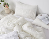 Queen Size Set Boho White Queen Comforter Bedding Queen Size Fluffy and Lightweight