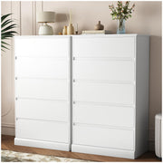 Bedroom, White Dresser, 5 Drawer Dresser