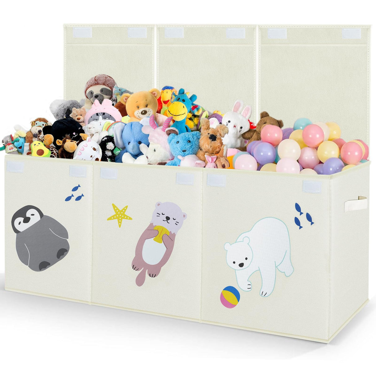 Large Toy Box Storage Chest,Sturdy Toys Storage Organizer Bin Basket