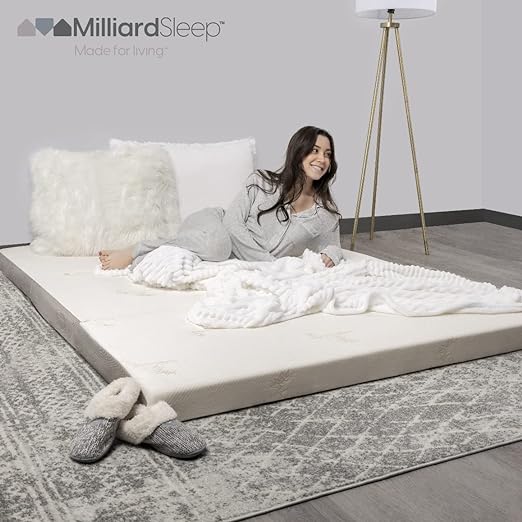 Milliard Full Tri Folding Mattress with Washable Cover, Full Size