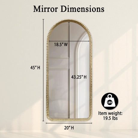 Madison Park Wall Mirror for Bedroom, Large Hanging Traditional Accent Mirror for Living Room