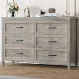 8 Drawer Dresser for Bedroom, Modern Dresser with Deep Drawers, Large White Dresser Farmhouse Wooden Double Dresser Chest of Drawers for Living Room, Hallway, Entryway (White, 8 Drawer)