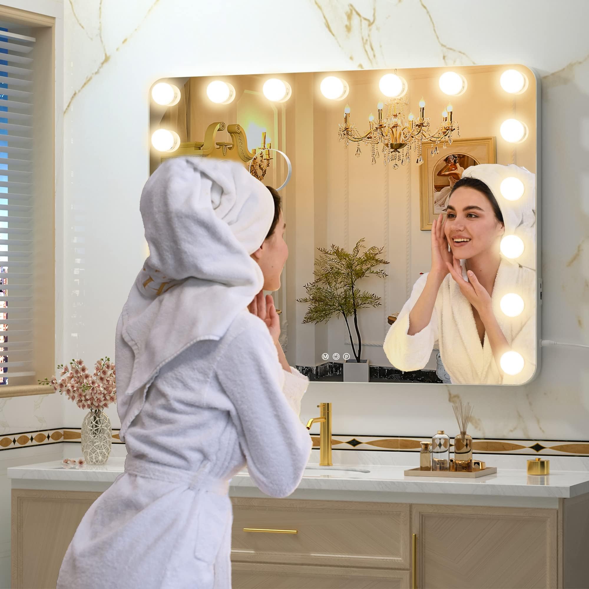 Hollywood Mirror, Makeup Mirror with 17 Dimmable