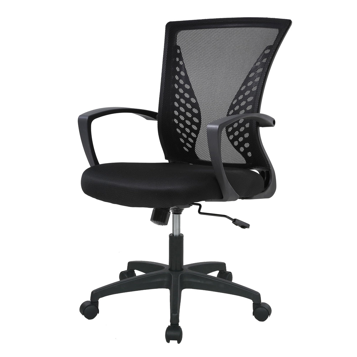 Home Office Chair Mid Back PC Swivel Lumbar Support Adjustable Desk Task Computer Ergonomic Comfortable Mesh Chair