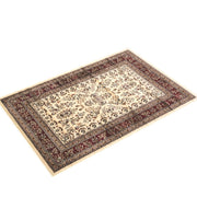 Lyndhurst Collection Area Rug - 9' x 12', Ivory & Red, Traditional Oriental Design
