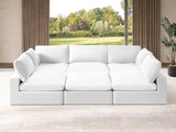 Oversized Sectional Couches for Living Room,Down Filled Sofas,White Modular Couch