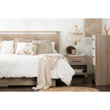 South Shore Primo 5-Drawer Dresser, Rustic Oak with Nickel Finish Handles