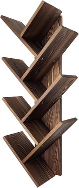 Tree Bookshelf 7-Tier | Wall Bookshelf | Book Organizer | Solid Wood Bookshelf