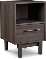 Calverson Modern 1 Drawer Nightstand