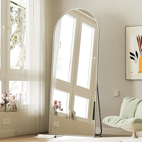 71"x26" Arch Full Length Mirror, Wall Mirror Floor Mirror with Stand Hanging or Leaning,