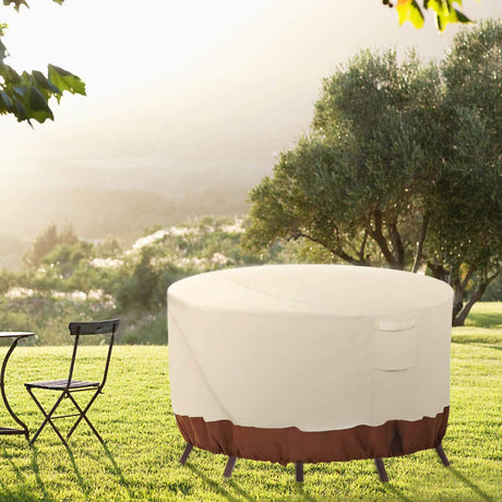 Round Patio Furniture Covers, 100% Waterproof Outdoor Table Chair Set Covers,