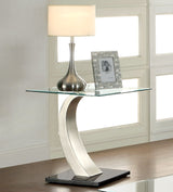 Kassius End Table, Metallic Finish